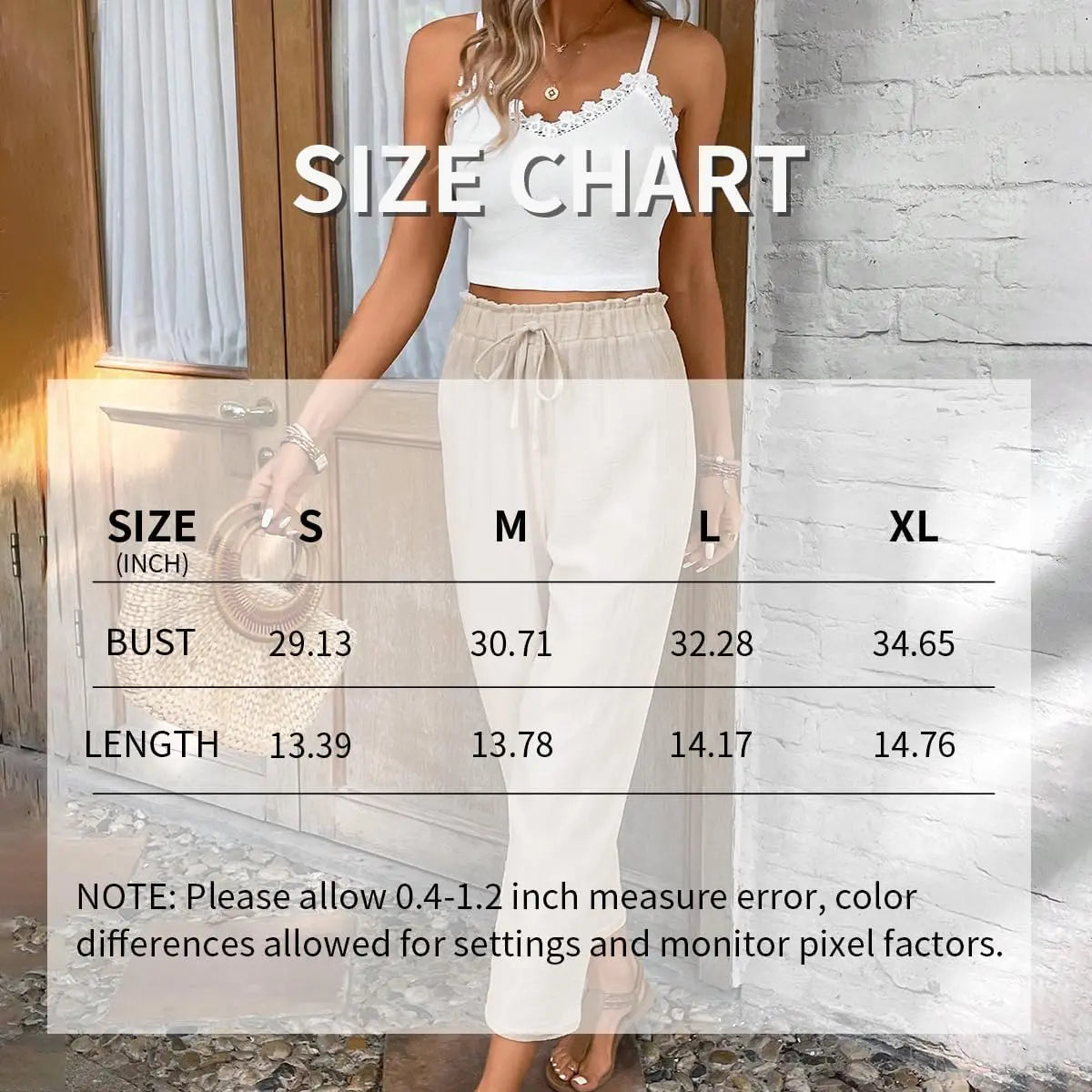 Sleeveless Lace Vest Top And t Pants NommL