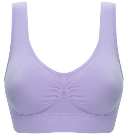 Women Yoga Tank Tops  Sports Bra Workout Fitness Running Crop Top NommL