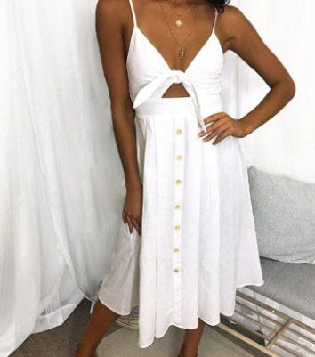 Women Summer Dresses Sleeveless Backless Strap Long Close-fitting Sheath Female Party Evening Dresses Vestidos NommL
