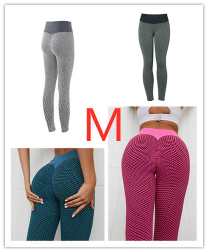 Plaid Leggings Fitness Yoga Pants Women's Seamless High Waist Breathable Gym Leggings NommL