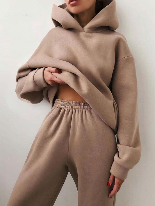 l Hooded Sweater Two-piece Suit NommL