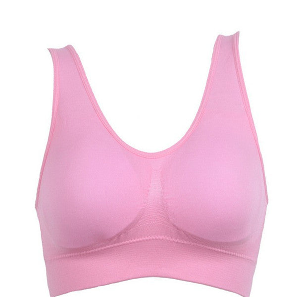 Women Yoga Tank Tops  Sports Bra Workout Fitness Running Crop Top NommL