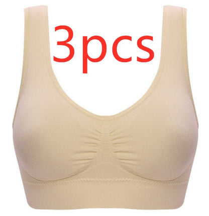 Women Yoga Tank Tops  Sports Bra Workout Fitness Running Crop Top NommL