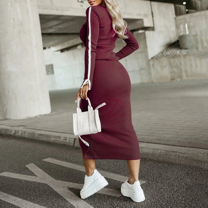 Sweatshirt With Skirt Lounge Outfit NommL