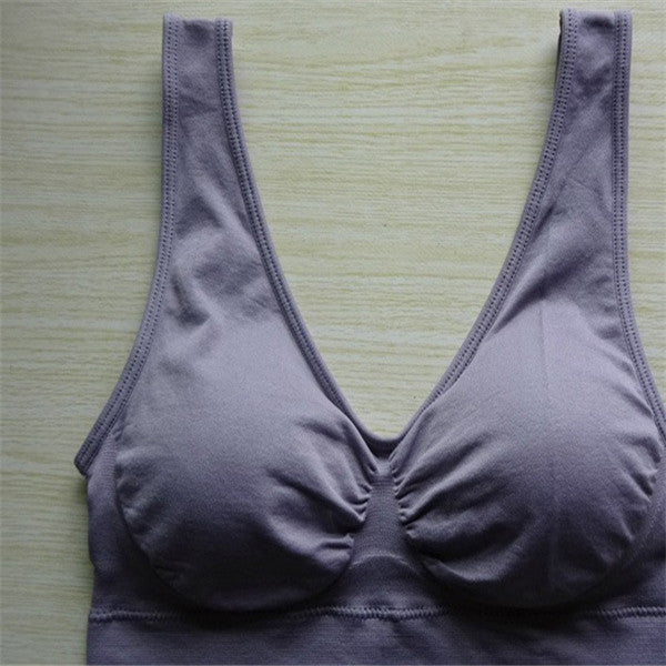 Women Yoga Tank Tops  Sports Bra Workout Fitness Running Crop Top NommL