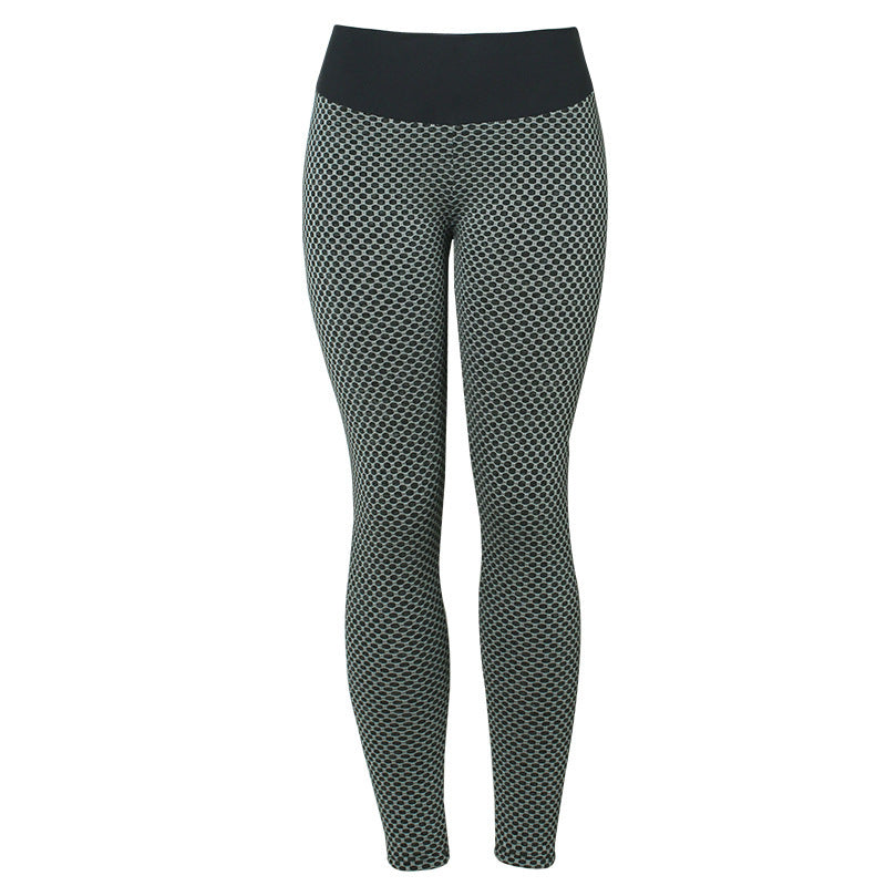 Plaid Leggings Fitness Yoga Pants Women's Seamless High Waist Breathable Gym Leggings NommL