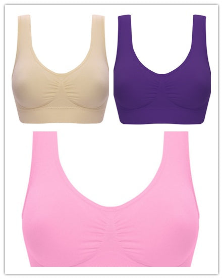 Women Yoga Tank Tops  Sports Bra Workout Fitness Running Crop Top NommL