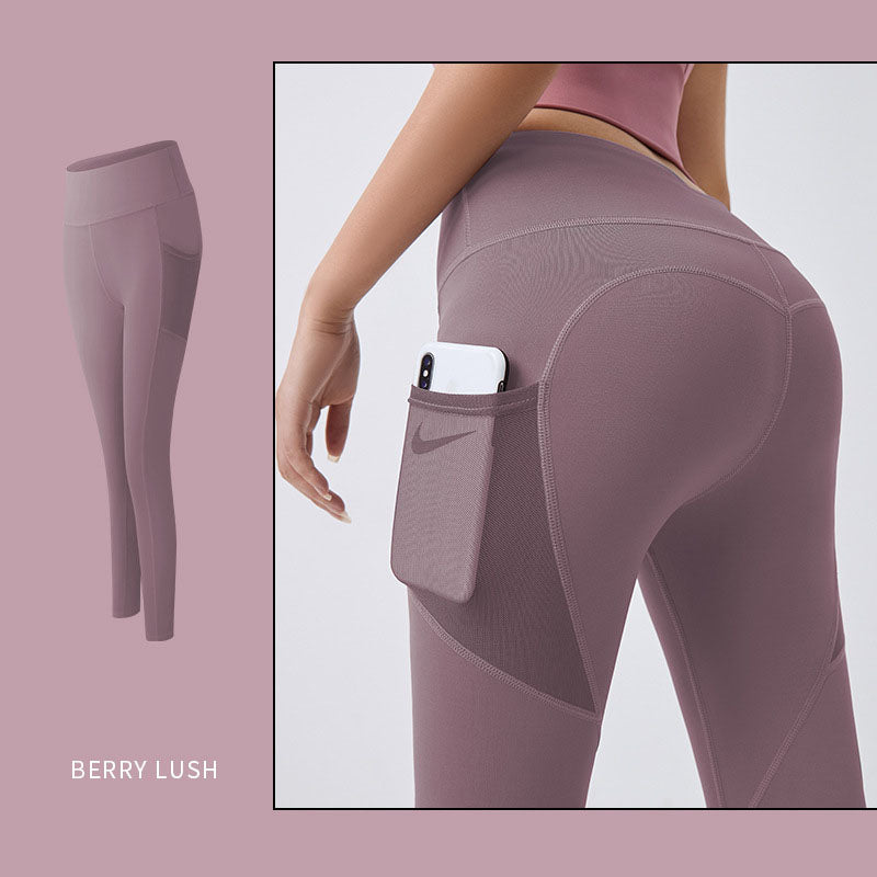 Yoga Pants Women With Pocket Leggings Sport Girl Gym Leggings Women Tummy Control Jogging Tights Female Fitness Pants NommL