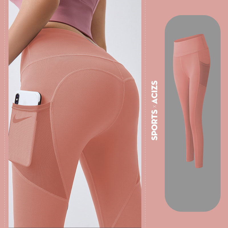 Yoga Pants Women With Pocket Leggings Sport Girl Gym Leggings Women Tummy Control Jogging Tights Female Fitness Pants NommL