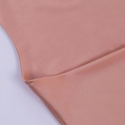 Satin Party Dress V Neck Backless Mini Sleeveless Summer Party Dress NommL