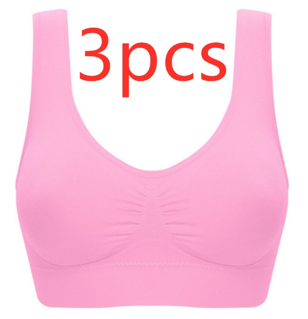 Women Yoga Tank Tops  Sports Bra Workout Fitness Running Crop Top NommL