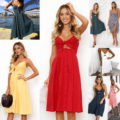 Women Summer Dresses Sleeveless Backless Strap Long Close-fitting Sheath Female Party Evening Dresses Vestidos NommL