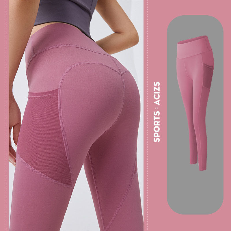 Yoga Pants Women With Pocket Leggings Sport Girl Gym Leggings Women Tummy Control Jogging Tights Female Fitness Pants NommL