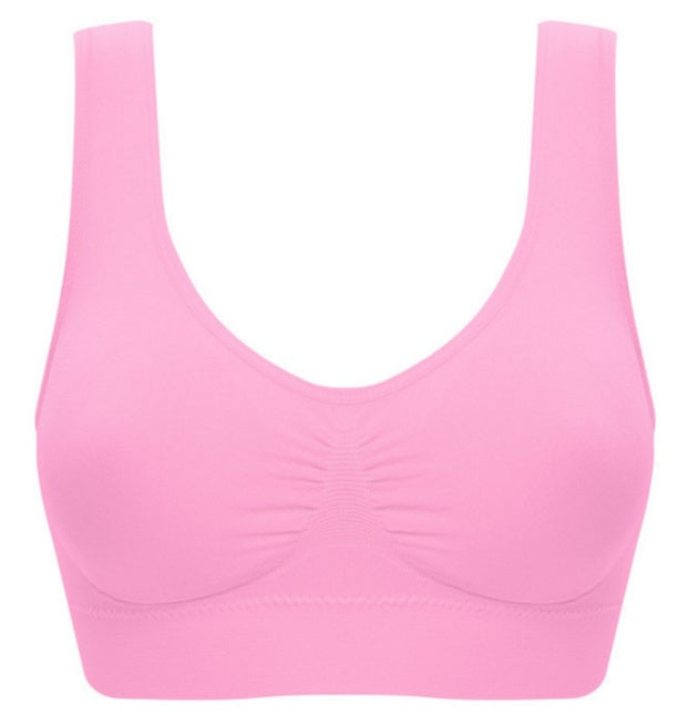 Women Yoga Tank Tops  Sports Bra Workout Fitness Running Crop Top NommL