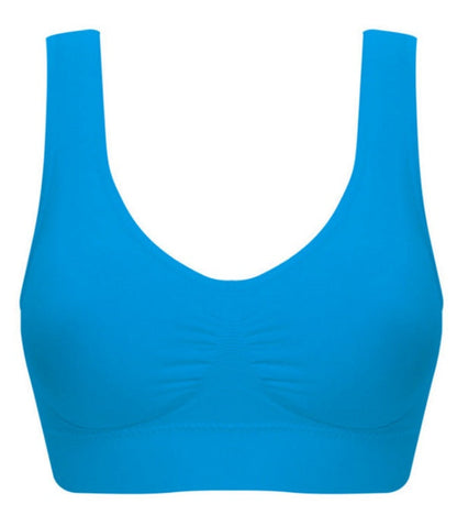 Women Yoga Tank Tops  Sports Bra Workout Fitness Running Crop Top NommL