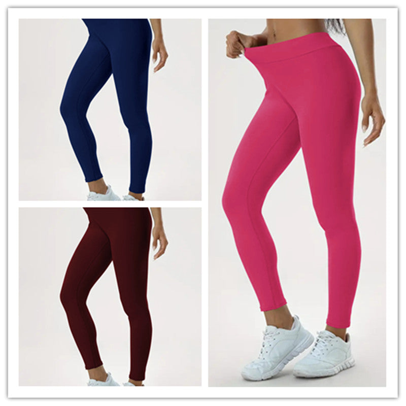 Women's Yoga Pants High Waist Lift High Elastic Tight Fitness Trousers NommL