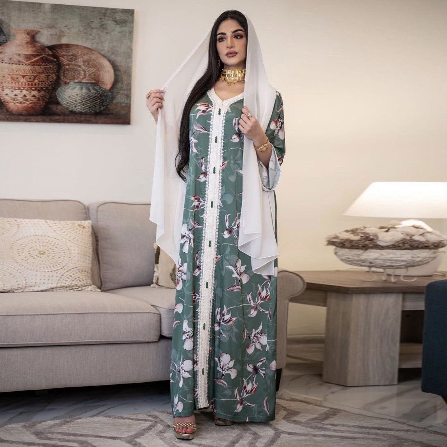 Southeast Asia Malaysia Muslim Women's Clothing Dress NommL