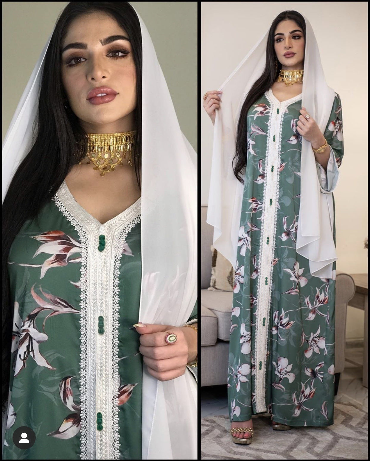Southeast Asia Malaysia Muslim Women's Clothing Dress NommL