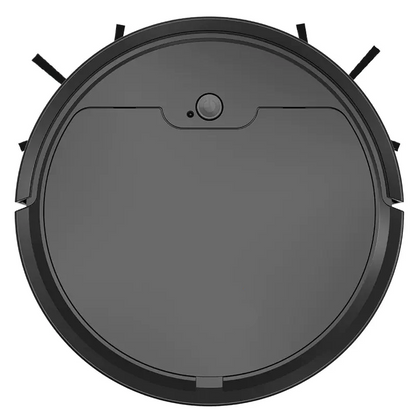 Round robot vacuum cleaner on a white background