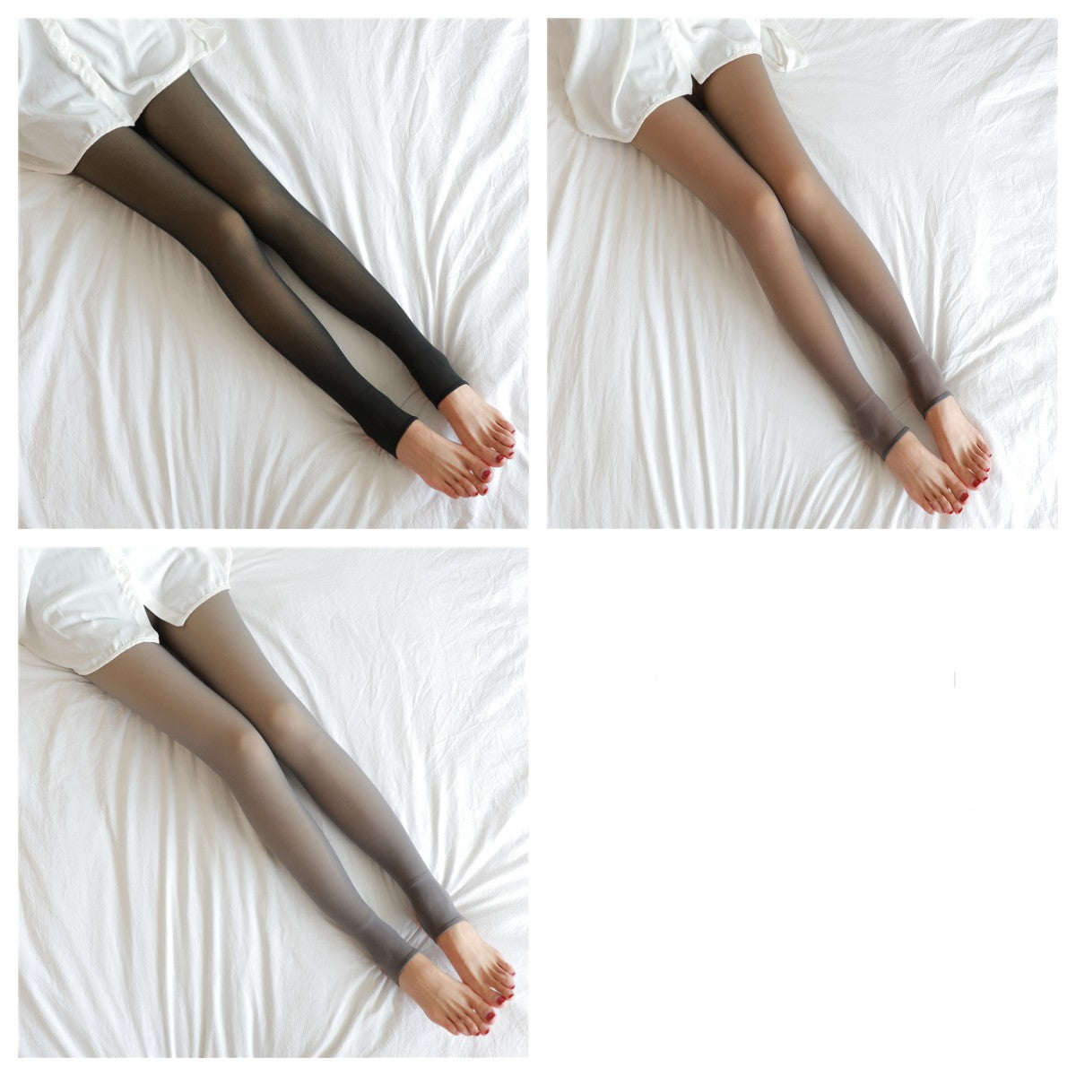 Fake Translucent Plus Size Leggings Fleece Lined Tights Fall And Winter Warm Fleece Pantyhose Women Fleece Lined Pantyhose Thermal Winter Tights NommL