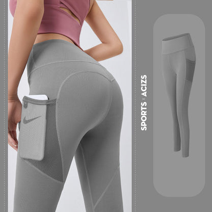 Yoga Pants Women With Pocket Leggings Sport Girl Gym Leggings Women Tummy Control Jogging Tights Female Fitness Pants NommL