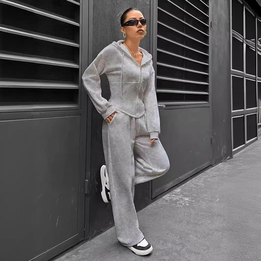 Hooded Cardigan Slim Fit