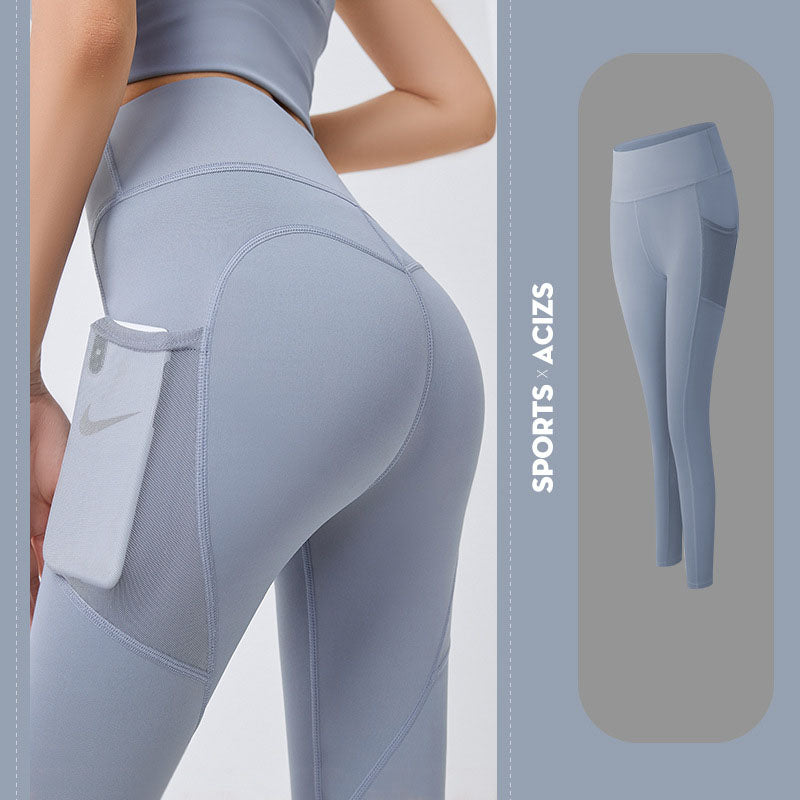 Yoga Pants Women With Pocket Leggings Sport Girl Gym Leggings Women Tummy Control Jogging Tights Female Fitness Pants NommL