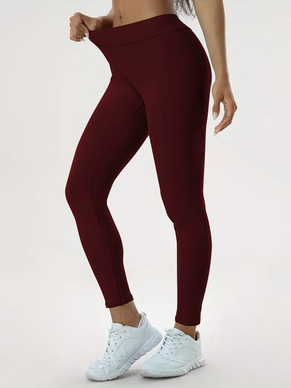 Women's Yoga Pants High Waist Lift High Elastic Tight Fitness Trousers NommL